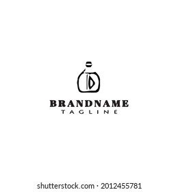 bottle logo icon design template modern vector cute