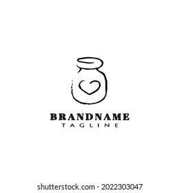 bottle logo icon design template modern vector illustration