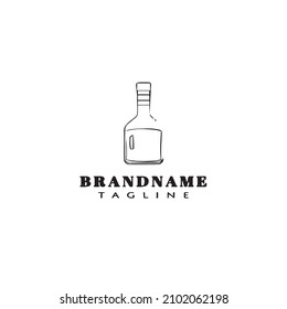 bottle logo icon design template modern vector illustration