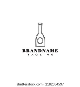 plantilla de diseño de icono del logotipo del frasco ilustración de vector moderna