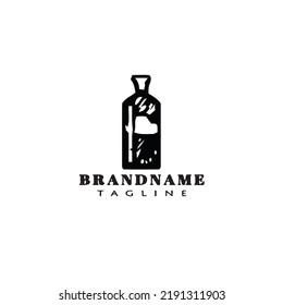 bottle logo icon design template modern vector cute