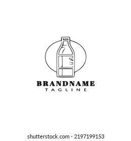 bottle logo icon design template modern vector retro