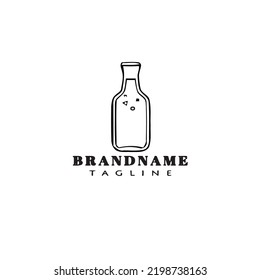 bottle logo icon design template modern vector