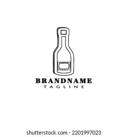 bottle logo icon design template modern vector retro