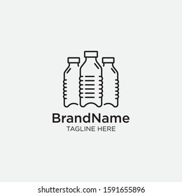 bottle logo template vector illustration
