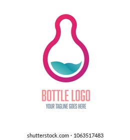 bottle logo vector
