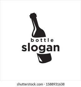 bottle logo vector graphic abstract