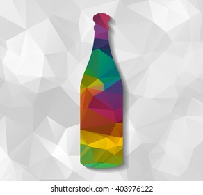 bottle low poly