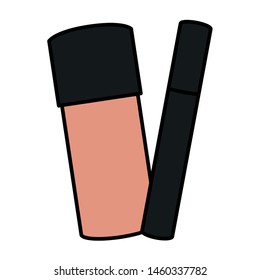 bottle of make up drawing icon