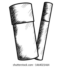 bottle of make up drawing icon