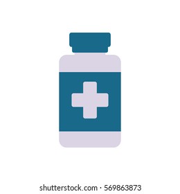 bottle medical container wealth vector illustration eps 10