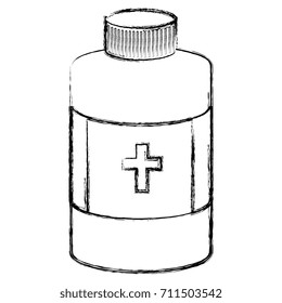 bottle medical isolated icon