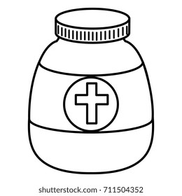 bottle medical isolated icon