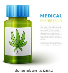 Bottle With Medical Marijuana