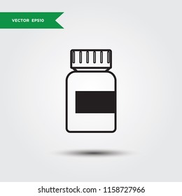 bottle of medicine graphic design template