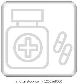 bottle medicine icon