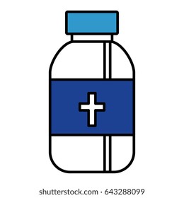 bottle medicine isolated icon