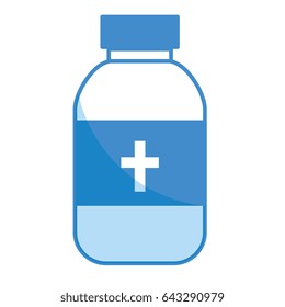bottle medicine isolated icon