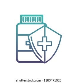 bottle medicine shield protection healthcare