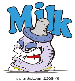 bottle milk cartoon