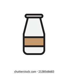 leche de botella, icono de café para sitio web, símbolo de presentación