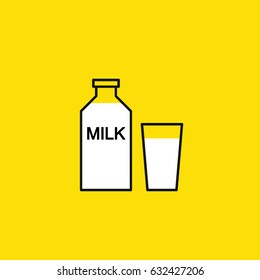 bottle of milk icon