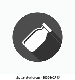 Bottle Milk Icon. Beverages Symbol - Vector, Sign for Design, Presentation, Website or Apps Elements.