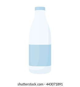 Bottle milk icon cartoon.