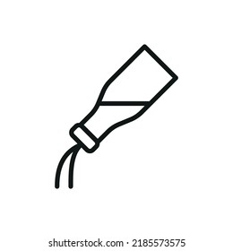Bottle of milk icon - editable stroke