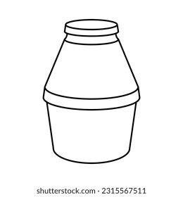 Bottle of Milk Icon For Logo And More