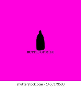 bottle of milk icon sign signifier vector