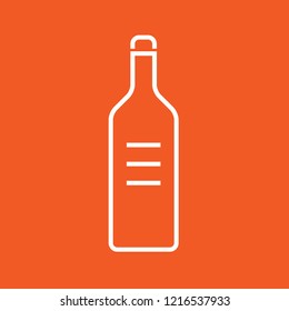 Bottle of milk icon, stock vector illustration, EPS10.