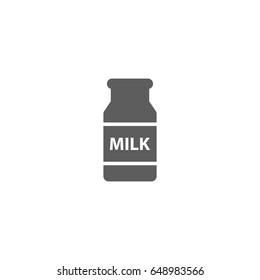 Bottle of milk icon in trendy flat style isolated on white background. Symbol for your web site design, logo, app, UI. Vector illustration, EPS