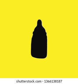 bottle of milk icon vector