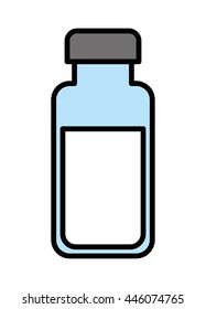 bottle milk  isolated icon design, vector illustration  graphic 