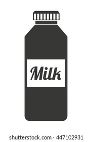 bottle milk  isolated icon design, vector illustration  graphic