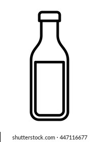 bottle milk  isolated icon design, vector illustration  graphic 