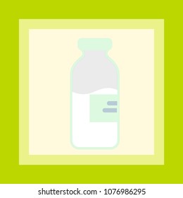 bottle milk vector icon