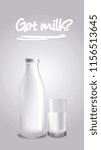 Bottle of milk vector illustration