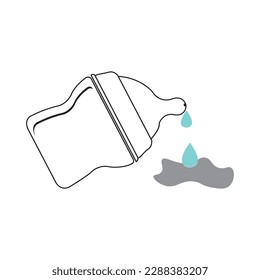 bottle of milk vector illustration symbol design