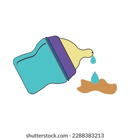 bottle of milk vector illustration symbol design