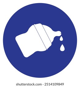 Flasche Milch, Vektorgrafik-Symboldesign