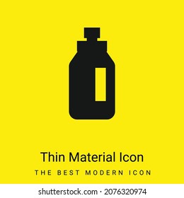 Bottle minimal bright yellow material icon