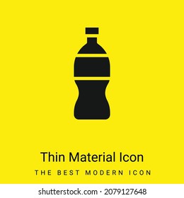 Bottle minimal bright yellow material icon