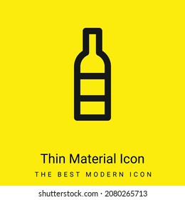 Icono de material amarillo brillante mínimo en la botella