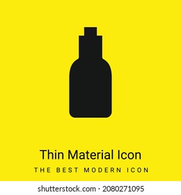 Icono de material amarillo brillante mínimo en la botella