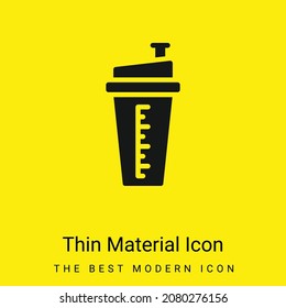 Bottle minimal bright yellow material icon