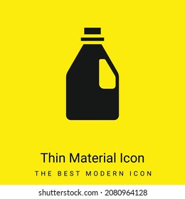 Icono de material amarillo brillante mínimo en la botella