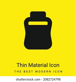 Bottle minimal bright yellow material icon