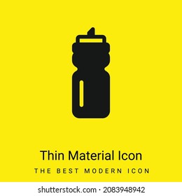 Bottle minimal bright yellow material icon
